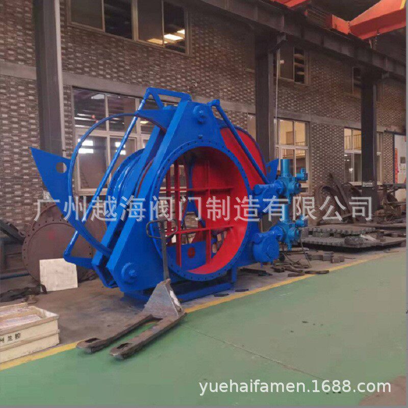 F743X液动扇形盲板阀 液动扇形眼镜阀 液动扇形法兰翻板阀