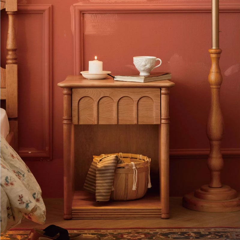 樱桃木床头柜多功能实木床边柜收纳柜复古色卧室原木茶水柜储物柜,橡塑材料及制品,其他塑料制品,淘宝优惠券,粉丝福利购,淘宝优惠卷