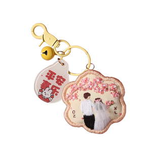 平安福平安符手工刺绣diy材料包绣品手工绣欧式立体绣花结婚礼物