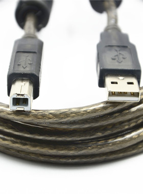 适用于昆仑通态信捷步科台达显控触摸屏PLC编程电缆USB方口通讯线适用于松下FP-X C30T/FP0R下载数据线双磁环