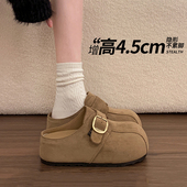女2026新款 春季 厚底内增高勃肯鞋 包头拖百搭懒人一脚蹬凉拖0127z