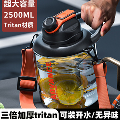 tritan大容量水杯特大号水壶工地干活防爆耐摔运动健身吨吨桶男款