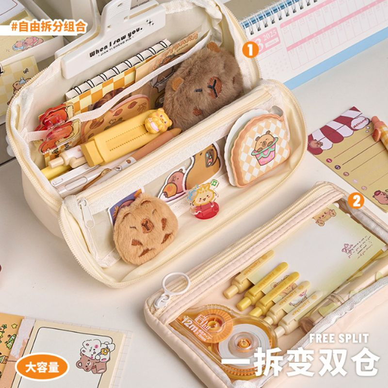 卡皮巴拉笔袋2025新款女生大容量