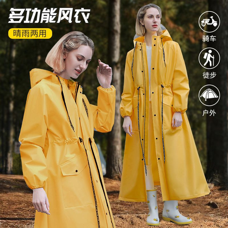 雨衣成人外穿电动自行车拉链男女