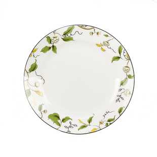 金岚玉唐山骨瓷盘子6英寸浅平盘吐骨碟吃碟小浅盘香榭丽舍盘子