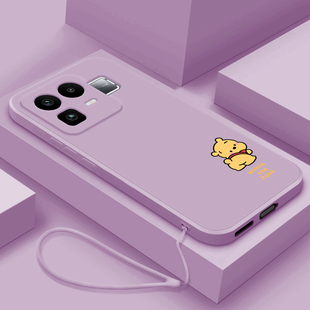 卡通小熊适用realmeneo8手机壳真我NEO8液态全包保护套RMX8899潮牌可爱女款OPPO网红新款硅胶防摔软壳