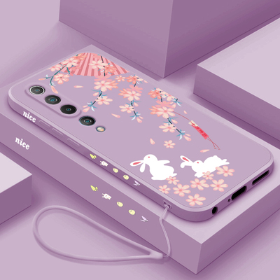 小米10手机壳新款可爱兔兔卡通小米10S男女小米10至尊纪念版软液态硅胶超薄mi手机套防摔小米10青春版情侣外