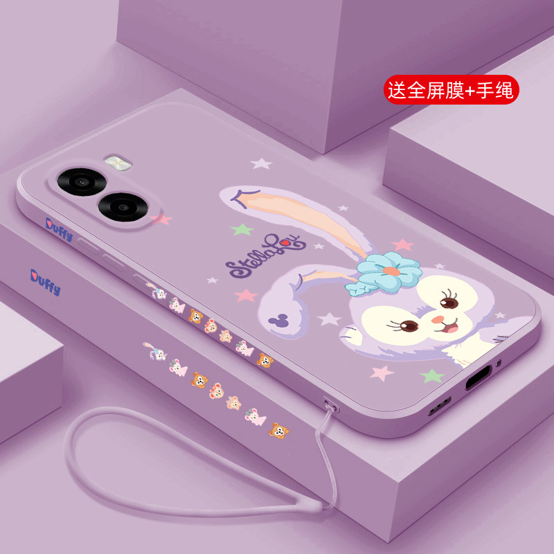 适用OPPOA6S手机壳卡通星黛露A6C液态硅胶保护套A6i+全包防摔女款oppo A6V直边超薄可爱软壳