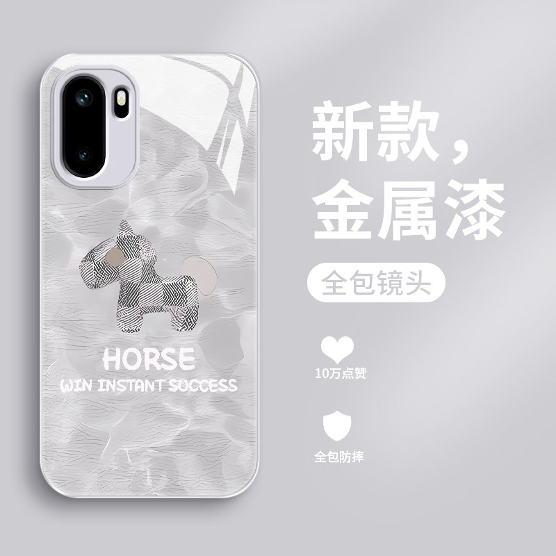 适用一加ACE6手机壳新款液态玻璃布偶马oneplusace6保护套1+ACE6轻奢时尚男女款PLQ1102网红全包防摔硬壳