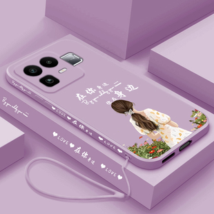 在你身边适用realmeneo8手机壳真我NEO8新款硅胶保护套OPPO液态时尚潮流女款RMX8899全包高级防摔软壳