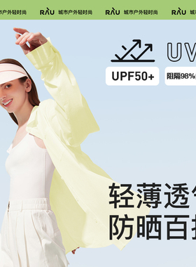 RAU黄色衬衫女防晒衬衣夏天薄外套开衫上衣小个子高级感2025新款