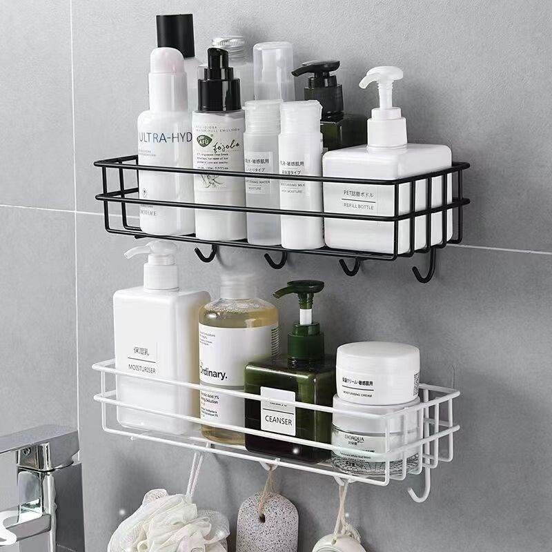 bathroom shelving wall hanging shower gel shelf steel rack