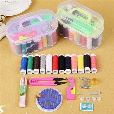 dormitory sewing kit portable home sewing tool receipt box