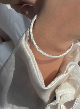 韩版925纯银闪砂手镯女超闪森系气质小众设计感网红轻奢时尚手饰