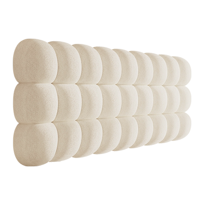 小网红小雪球床头靠垫软包