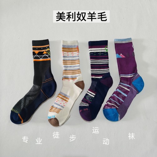 薄款美利奴羊毛袜春夏户外登山徒步运动袜美丽诺透气速干男女袜