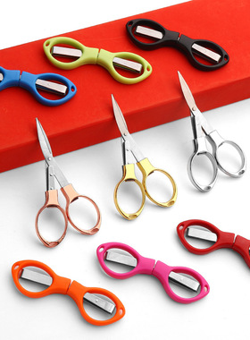 不锈钢剪刀钓鱼专用可折叠多功能钓箱剪刀便携铅皮pe线渔具小剪刀