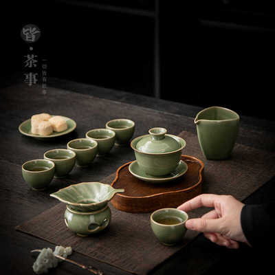 陶瓷盖碗茶杯全套功夫茶具泡茶器