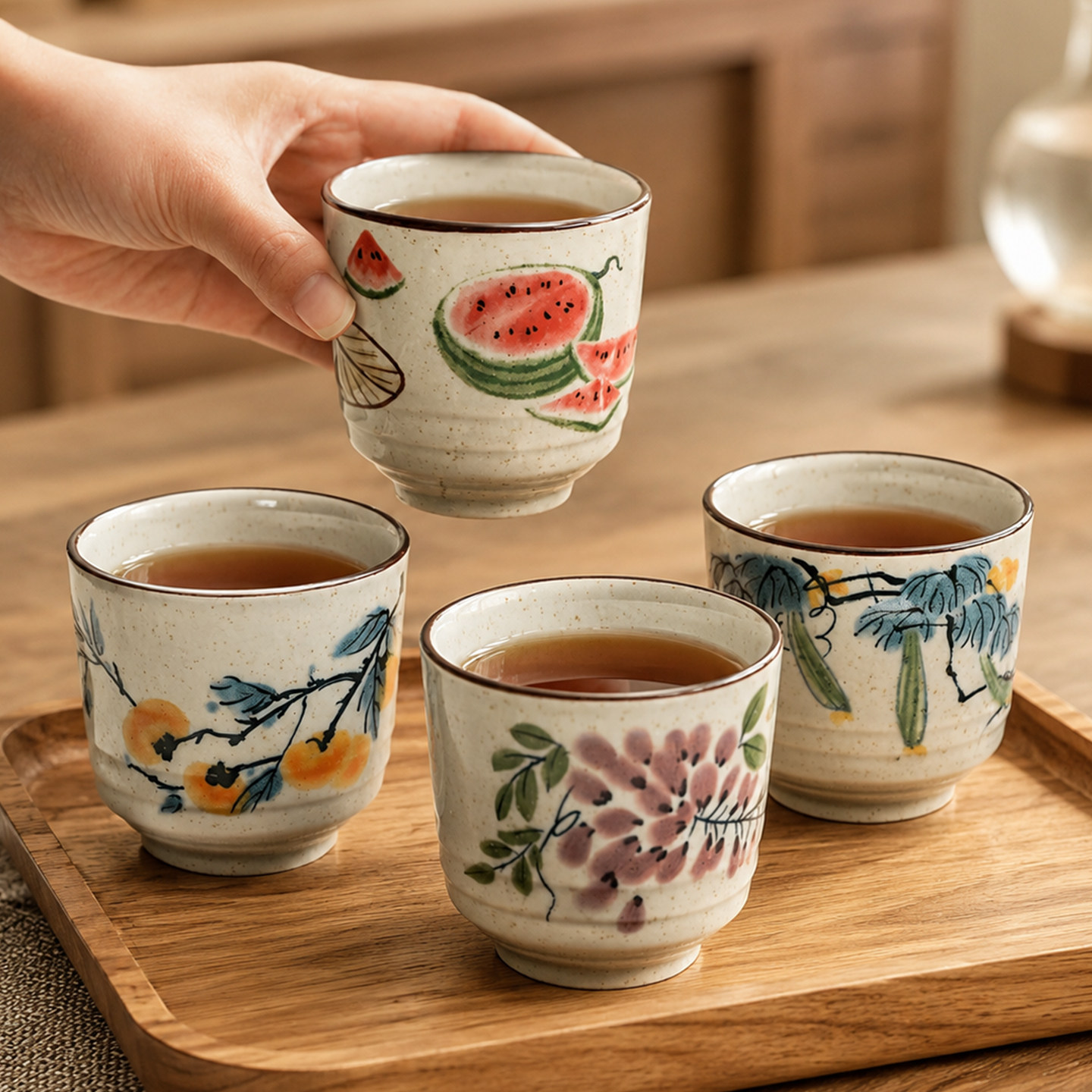 陶瓷茶杯高颜值漂亮水杯个人专用精致杯子茶具套装2026新款泡茶杯
