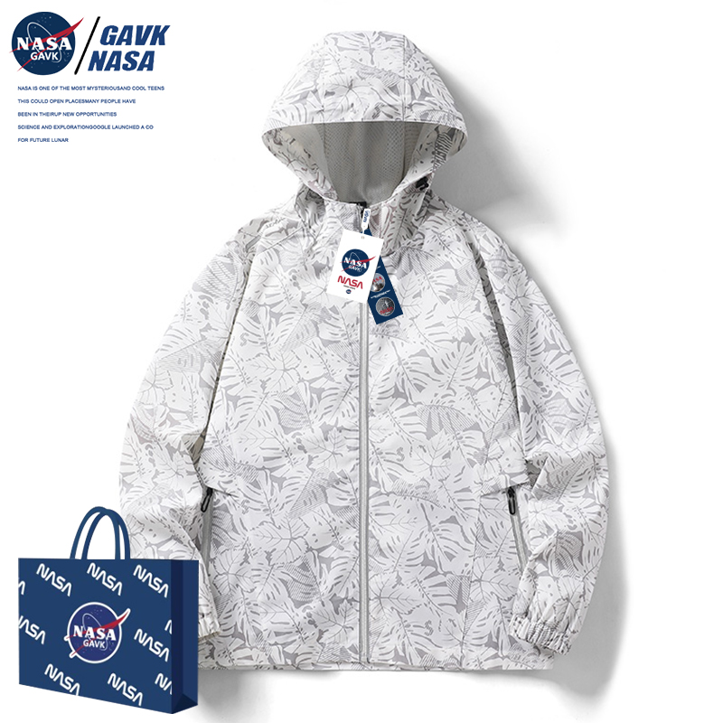NASA GAVK2023秋季潮牌男女同款潮流夹克百搭情侣运动上修身衣服