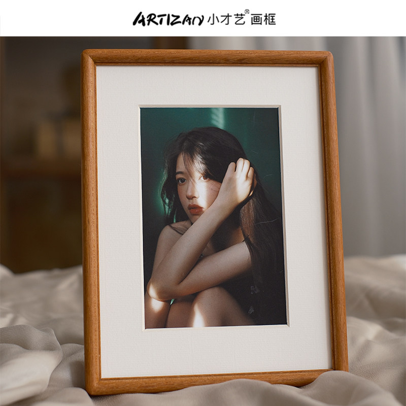 黑胡桃实木榫卯圆角桌面相框678寸A4洗照片做成摆台装裱画框定制,家居饰品,相框/画框,淘宝优惠券,粉丝福利购,淘宝优惠卷