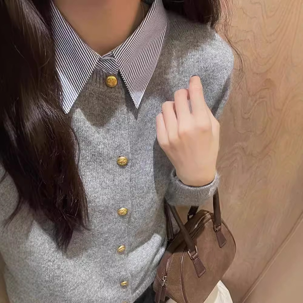 韩版温柔风显瘦气质毛衣