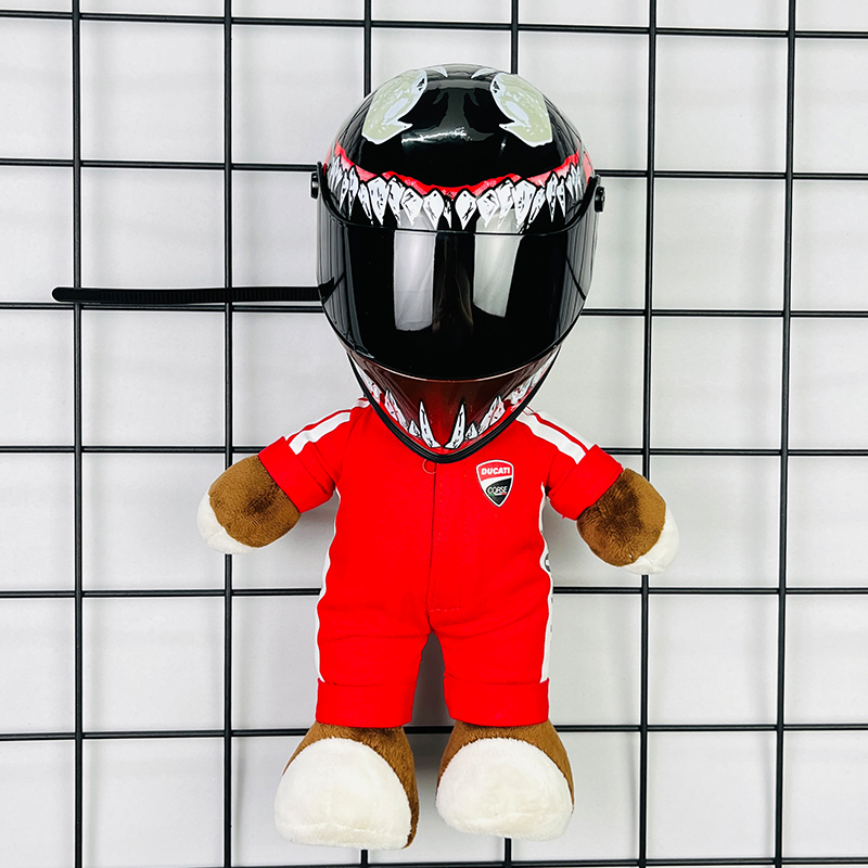 杜卡迪公仔机车小熊摩托车挂件