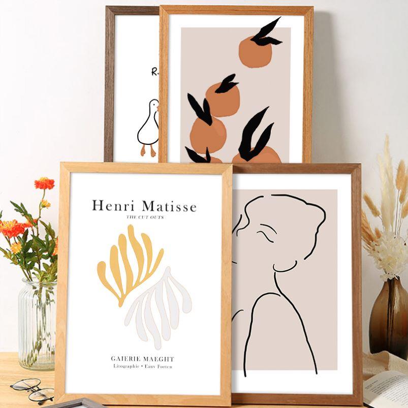 Nordic simple wooden photo frame square picture frames 相框