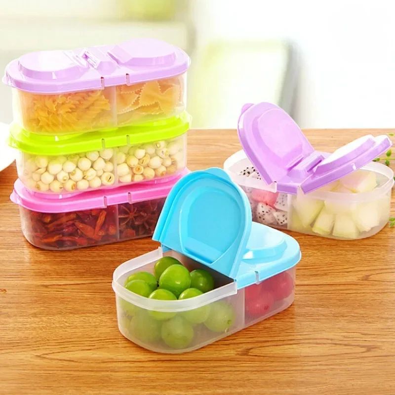 Healthy Plastic Food Container Portable Lunch Box Capacity C