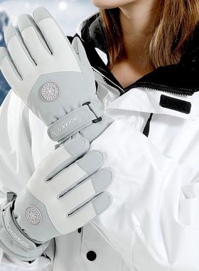 Waterproof Ski Gloves Women Winter Touch Screen Snow Gloves