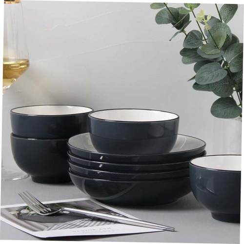 18-piece set of bowls and plates set of ceramic bowls and pl