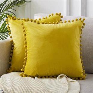 Cover Cushion Decorative Pillows waist Soft Throw Velvet