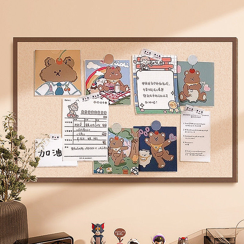 毛毡墙贴照片墙背景板羊毛毡板软木墙板墙面装饰拍立得相片展示墙毛粘