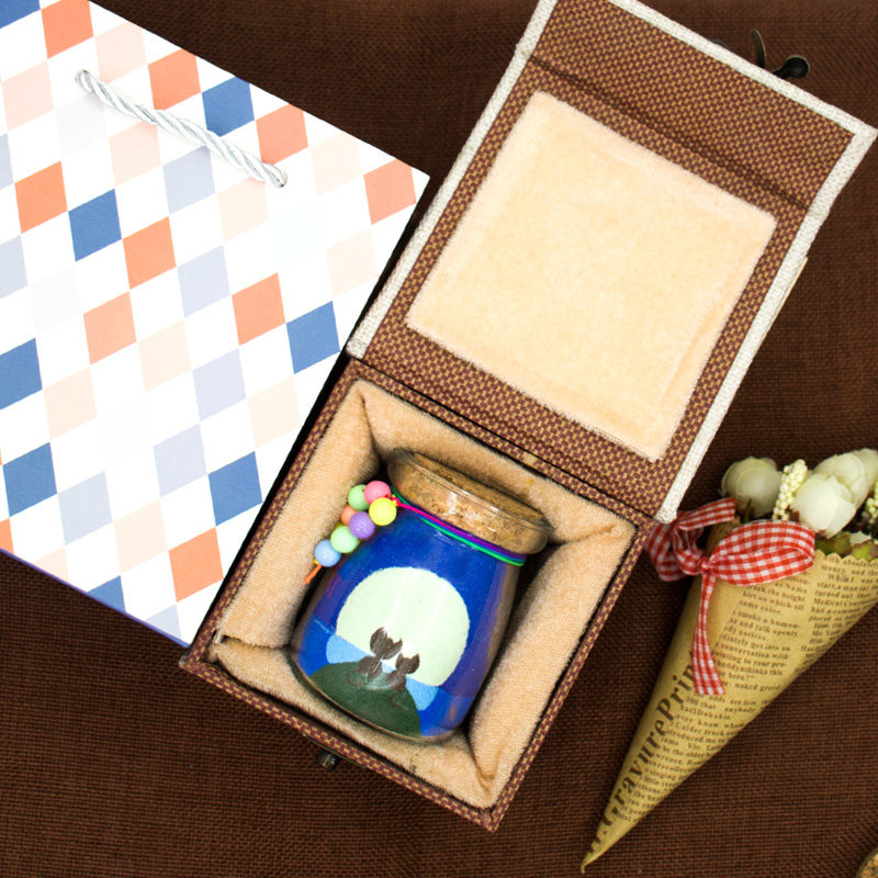 圣诞节小礼品元旦创意沙画瓶生日礼物送女生男友闺蜜朋友定制平安