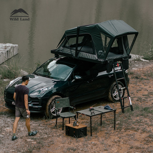 秋野地探索者硬壳折叠车顶帐篷