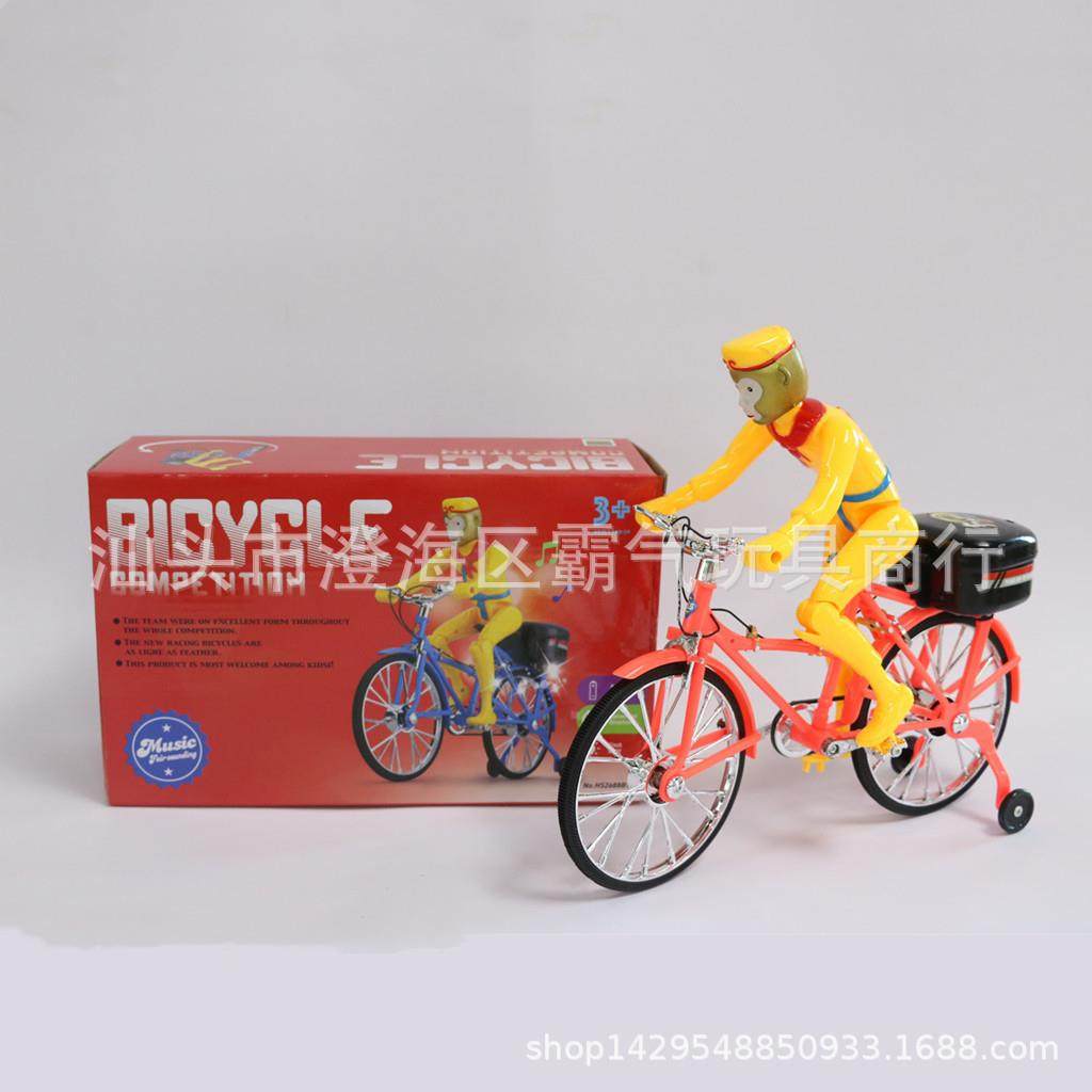 2688B1电动闪光音乐素孙悟空骑自行车单车玩具地摊广场热销