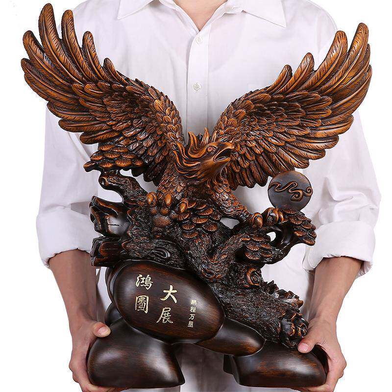 大展宏图雄鹰摆件客厅酒柜电视柜装饰品鹏程万里办公桌招财工艺品