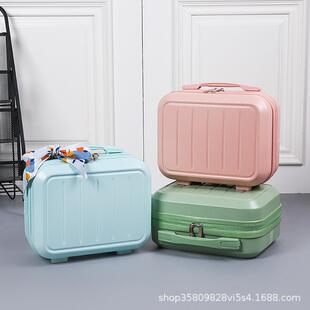 新款手提箱14寸化妆箱行李箱女生手提迷你收纳伴手礼