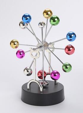 彩球摩天轮永动仪情人节摇摆器天体模型家居装饰磁性摆件