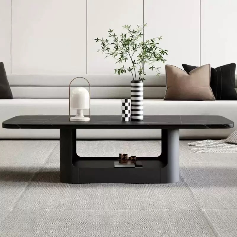 岩板茶几电视柜组合客厅家用小户型现代简约轻奢高级感茶几电视柜