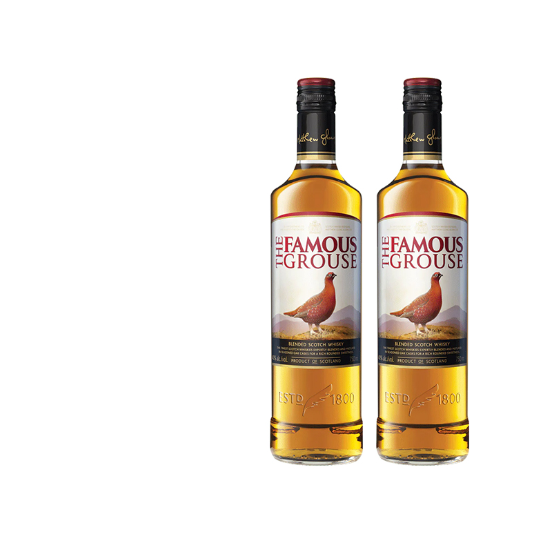 FamousGrouse苏格兰威雀威士忌1L*2瓶海外进口洋酒调配鸡尾酒基酒