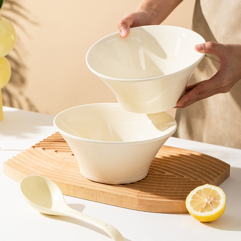 碗家用2025新款陶瓷创意饭碗汤面 面碗沙拉碗餐具特别好看的碗碟,餐饮具,碗,淘宝优惠券,粉丝福利购,淘宝优惠卷