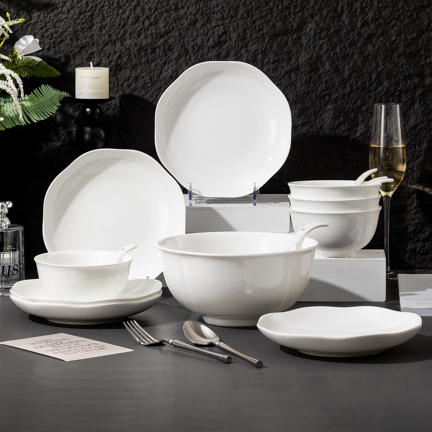 百搭家用易清洗陶瓷小套装