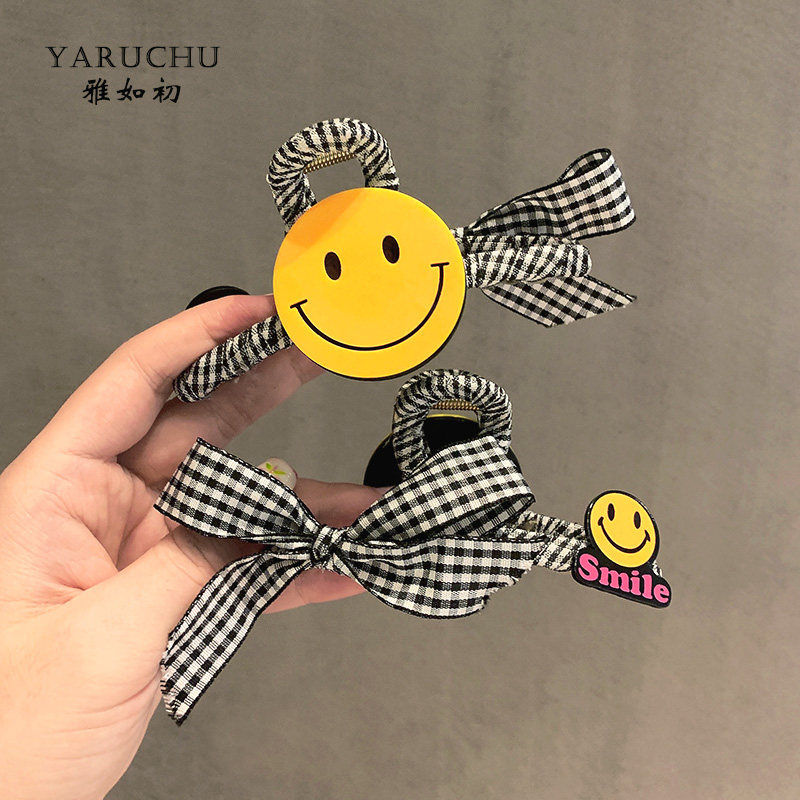 雅如初2021年日韩发饰smile笑脸发抓秋季可爱抓夹卡通少女心发卡