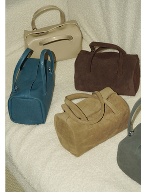 Abbott Vintage【笔筒包】复古小众磨砂皮羊皮枕头包单肩斜挎女