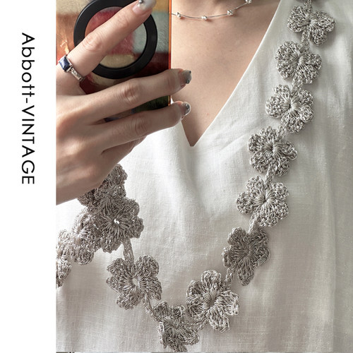 Abbott Vintage【银丝手机绳】手工编织百搭diy手机绳包包配饰