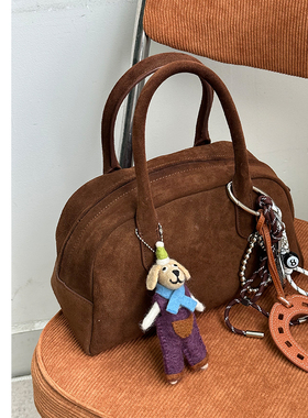 Abbott Vintage【波士顿包】原创设计磨砂牛皮手提包秋冬新款