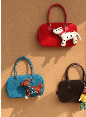 Abbott Vintage【小方砖】简约休闲小款女包手提单肩磨砂牛皮原创