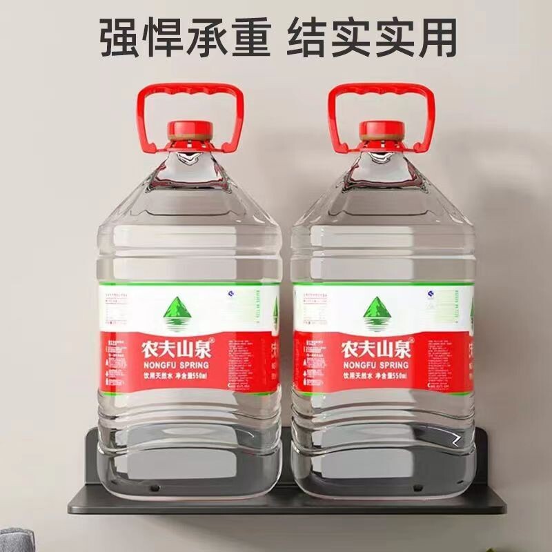卧室收纳架壁挂式电视打孔置物架居家放置架无痕壁挂墙上放显示