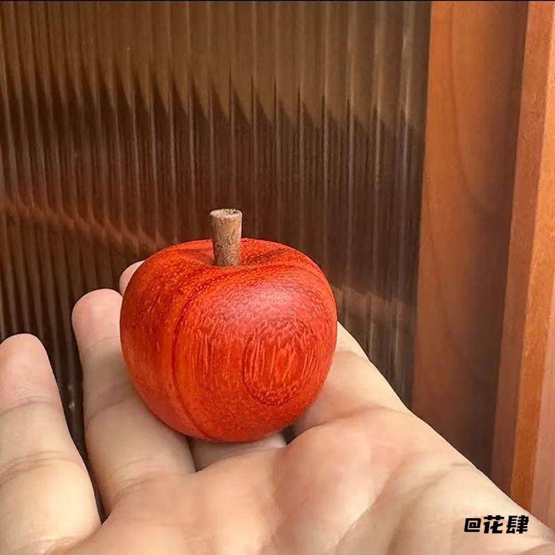 摆件红檀木苹果手把件送礼事事如意茶桌文玩手把客厅装饰品苹果,家居饰品,桌面摆件,淘宝优惠券,粉丝福利购,淘宝优惠卷